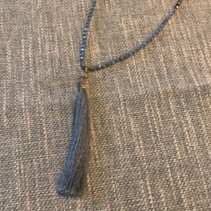 Beaded tassel necklace